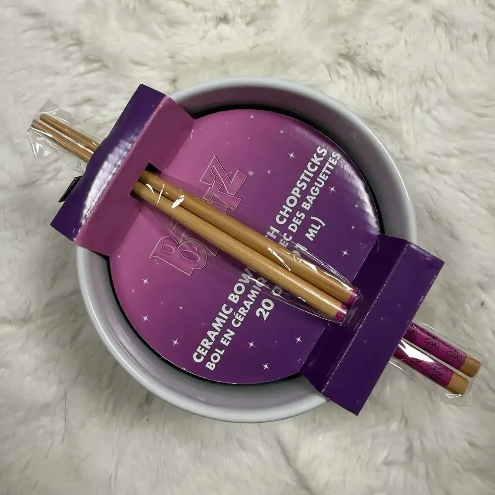Bratz Ceramic Ramen Bowl with Chopsticks